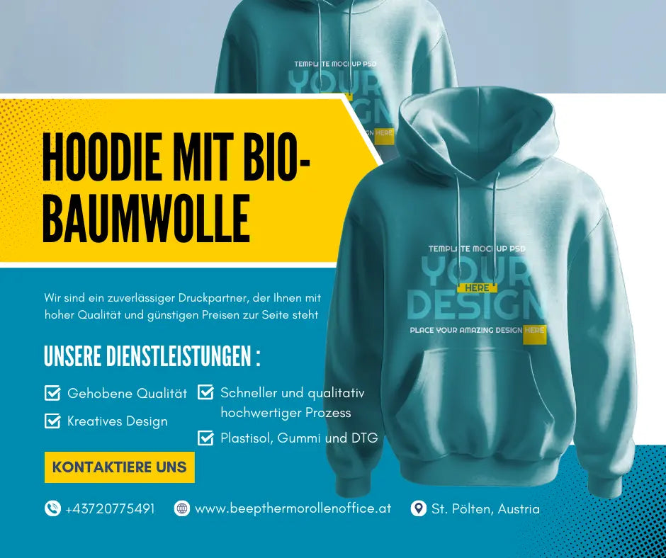 Absolut Hoodie | Hoodie mit Bio-Baumwolle | Gedruckt