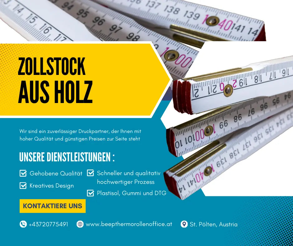 ZOLLSTOCK AUS HOLZ | 20 Stück